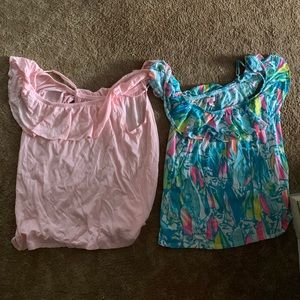 Lilly Pulitzer off the shoulder tops